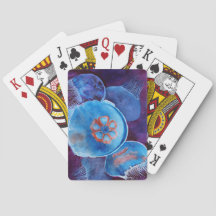 Cartes de jeu de méduses