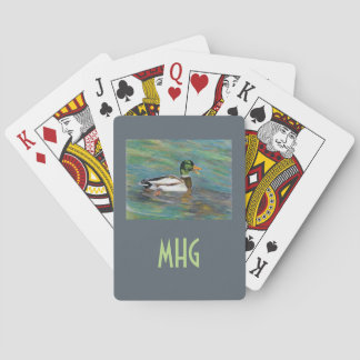 Jeu De Cartes Cartes de jeu de monogramme et de modèle photo