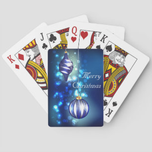 Jeu De Cartes Cartes de Jeu de Noël Bleu