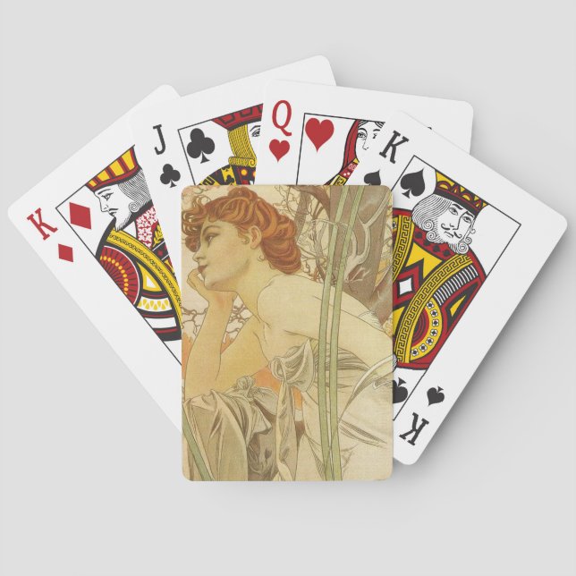 Jeu De Cartes Cartes de jeu de Nouveau d'art (dos)