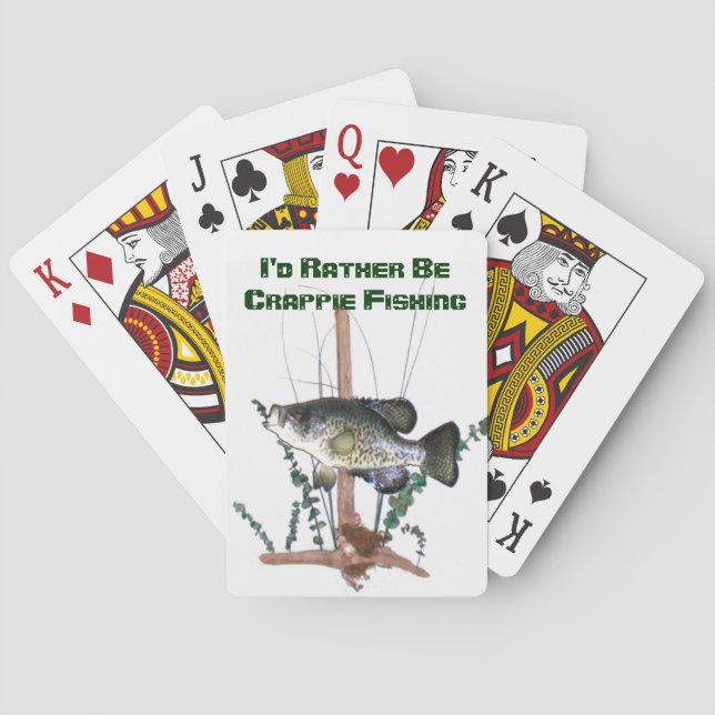 Jeu De Cartes Cartes de jeu de pêche de crapet (dos)