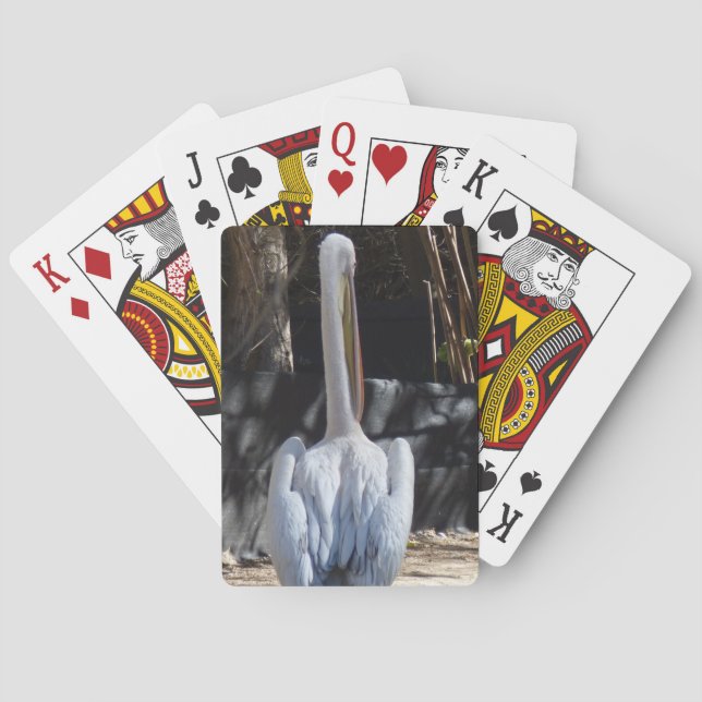 Jeu De Cartes Cartes de jeu de pélican blanc (dos)