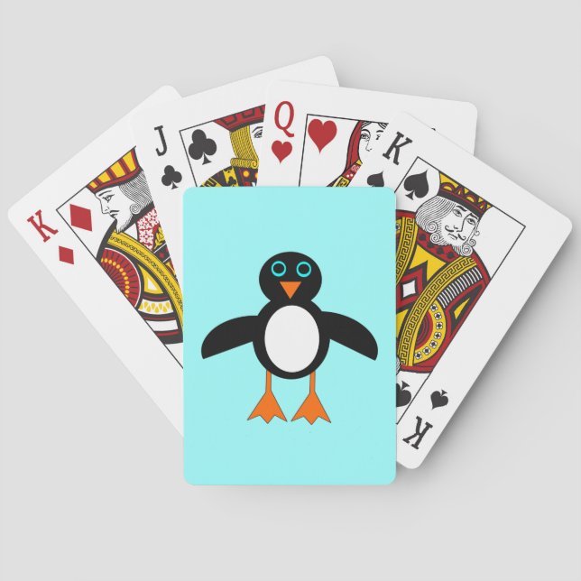 Jeu De Cartes Cartes de jeu de pingouins mignons (dos)