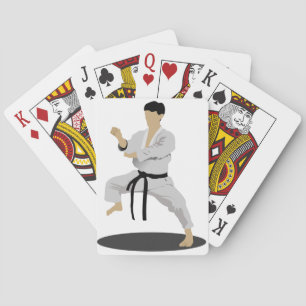 Jeu De Cartes Cartes de jeu de pose de karaté