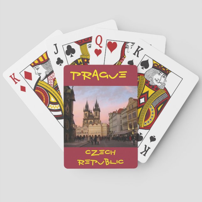 Jeu De Cartes Cartes de jeu de République Tchèque de Prague (dos)
