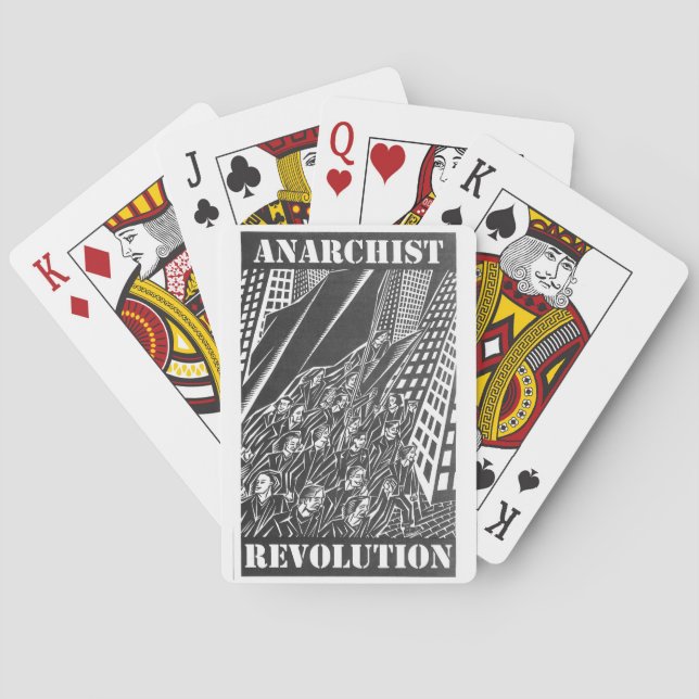 Jeu De Cartes cartes de jeu de révolution d'anarchiste (dos)
