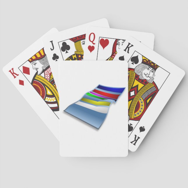 Jeu De Cartes Cartes de jeu de serviette de plage (dos)