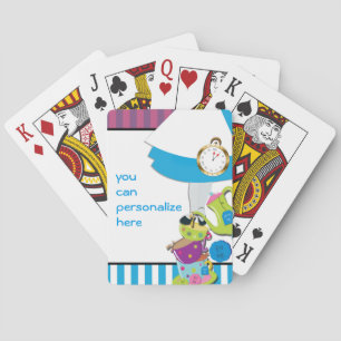 Jeu De Cartes Cartes de jeu de tasses de thé du pays des