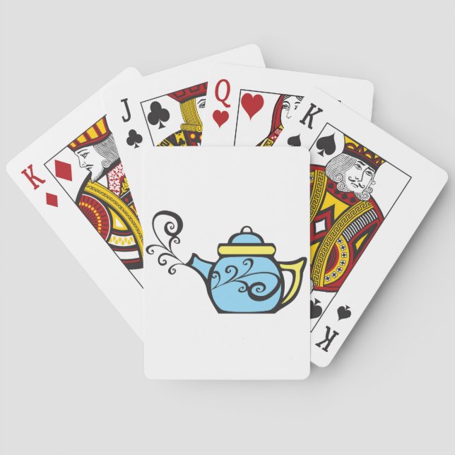 Jeu De Cartes Cartes de jeu de théière (dos)