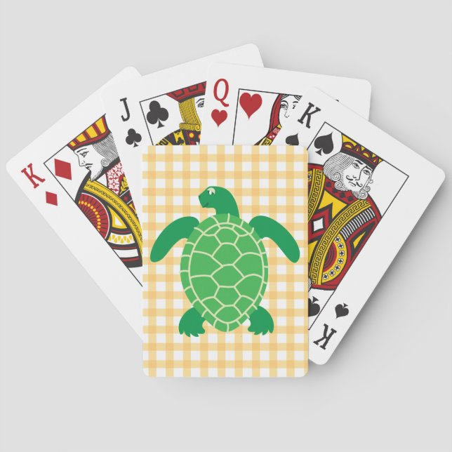 Jeu De Cartes Cartes de jeu de tortues marines (dos)