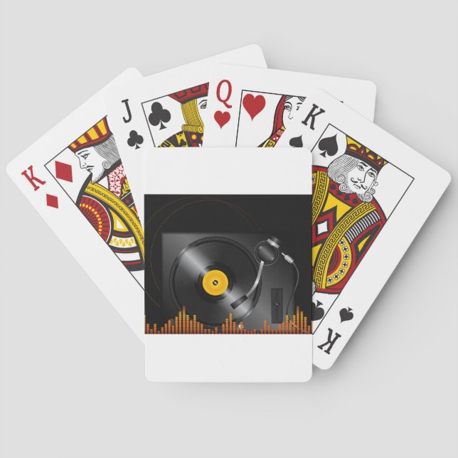 Jeu De Cartes Cartes de jeu de Tourne-disque (dos)