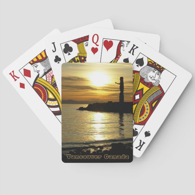 Jeu De Cartes Cartes de jeu de Vancouver personnalisées Vancouve (dos)