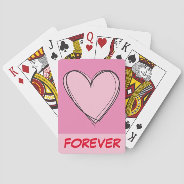 Jeu De Cartes Cartes de jeu de vélo HEART (dos)