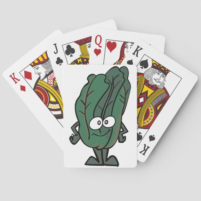 Jeu De Cartes Cartes de jeu de visage d'épinards (dos)