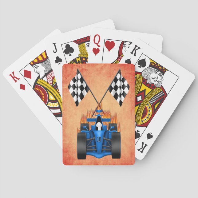 Jeu De Cartes Cartes de jeu de voiture de course (dos)