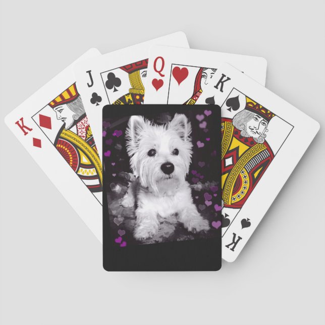 Jeu De Cartes Cartes de jeu de Westie (dos)