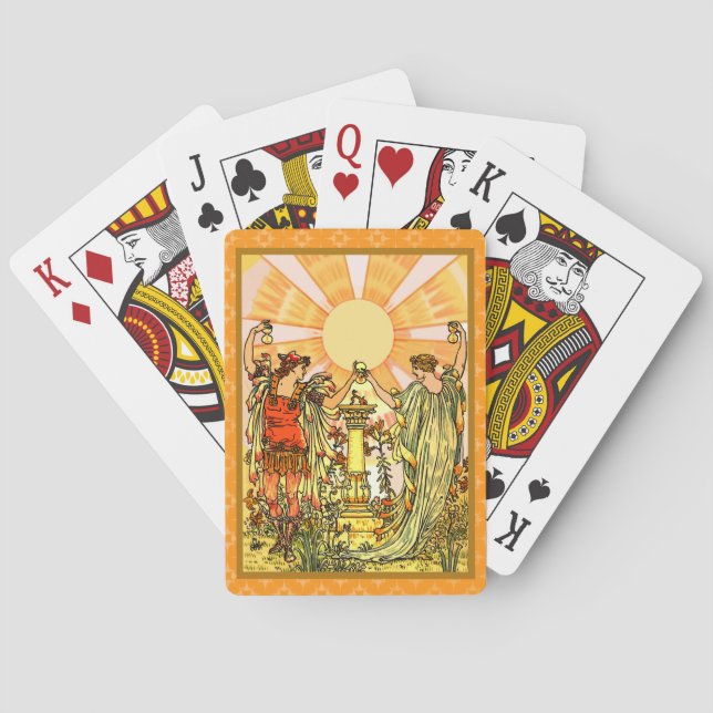 Jeu De Cartes CARTES DE JEU DE WQ : Célébration de The Sun (dos)