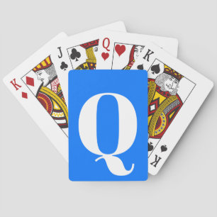 Jeu De Cartes Cartes de jeu DÉCORÉES D'UN MONOGRAMME pour le
