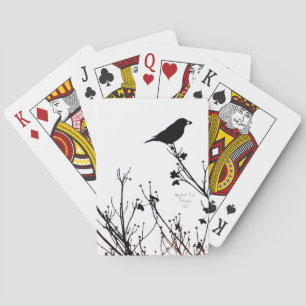 Jeu De Cartes Cartes de jeu décorées par oiseau