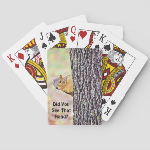Jeu De Cartes Cartes De Jeu D'Écureuil Qui Peuvent Être Mises