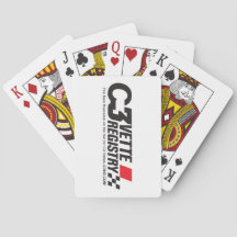 Cartes de jeu d'enregistrement de C3 Vette