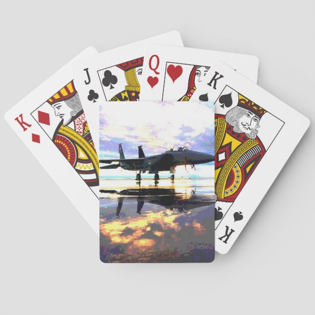 Jeu De Cartes Cartes de jeu des avions de chasse (dos)