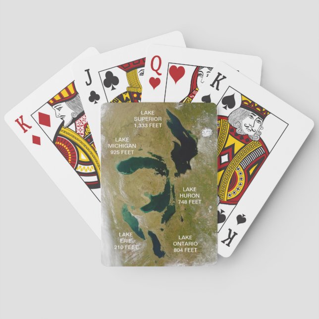 Jeu De Cartes Cartes de jeu des Grands Lacs (dos)