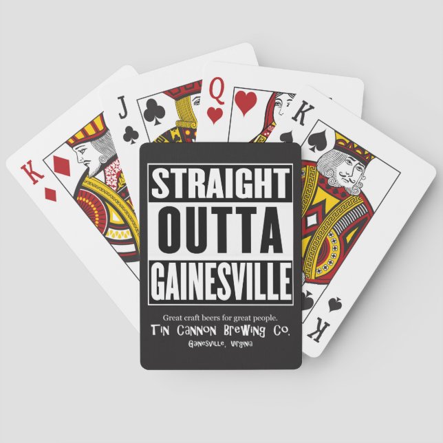 Jeu De Cartes Cartes de jeu droites d'Outta Gainesville (dos)