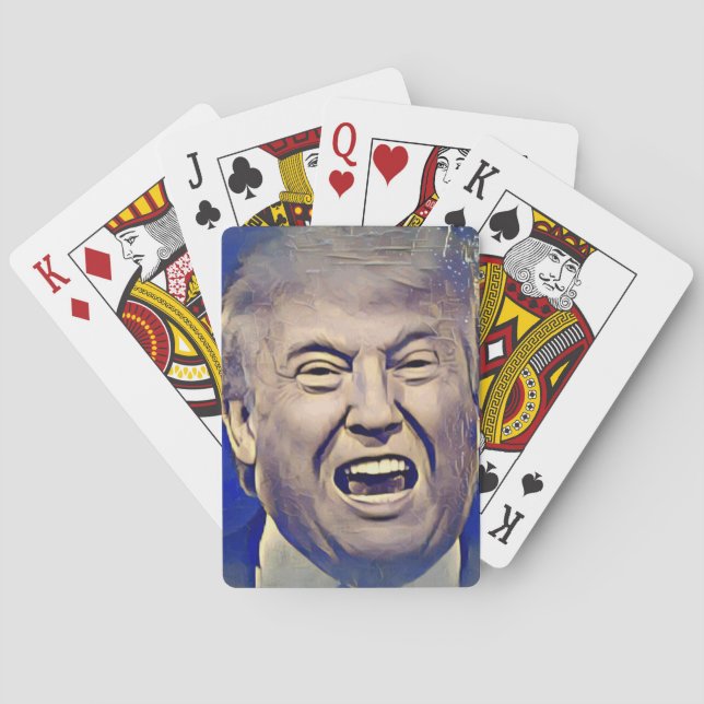 Jeu De Cartes Cartes de jeu drôles de Donald Trump (dos)
