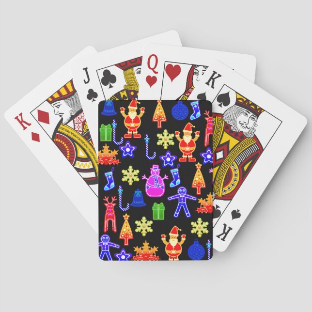 Jeu De Cartes Cartes de jeu drôles de Noël (dos)
