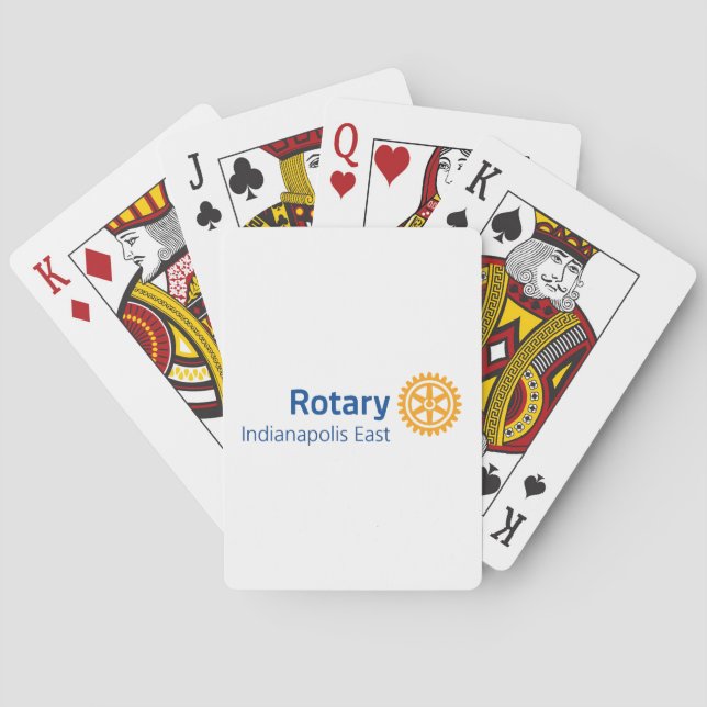 Jeu De Cartes Cartes de jeu du club Rotary Est d'Indianapolis (dos)