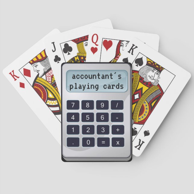 Jeu De Cartes Cartes de jeu du comptable (dos)