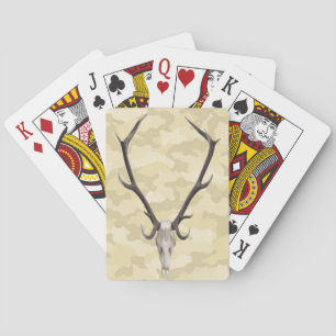 Jeu De Cartes Cartes de jeu du crâne de cerf