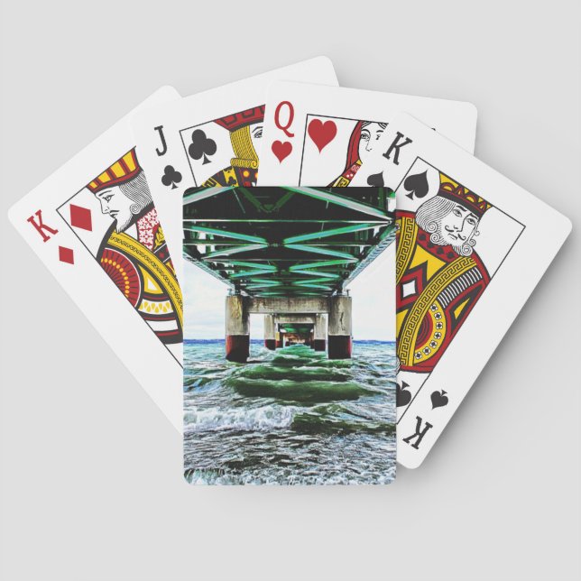 Jeu De Cartes "Cartes de jeu du pont Mackinac" (dos)