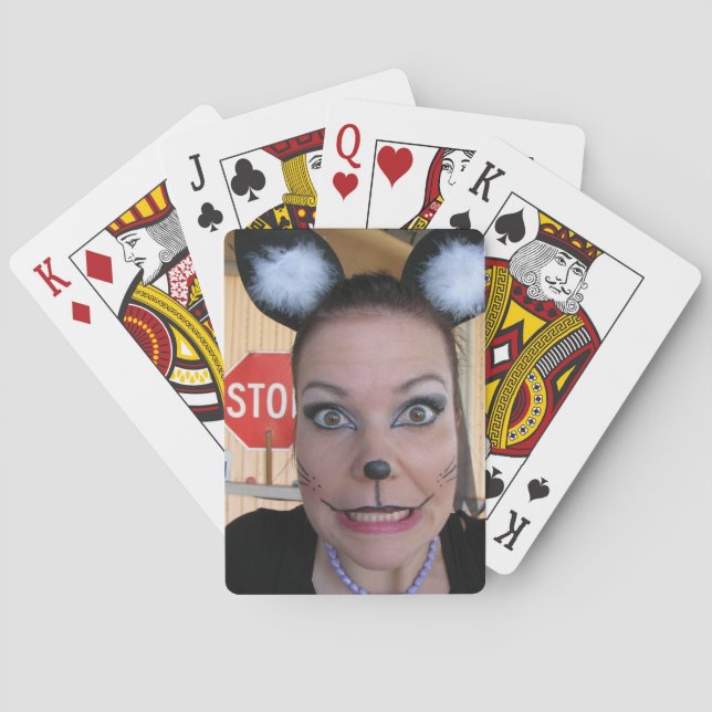 Jeu De Cartes Cartes De Jeu Du Visage Drôle ! (dos)