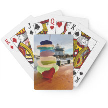 Cartes de jeu en verre de phare de mer