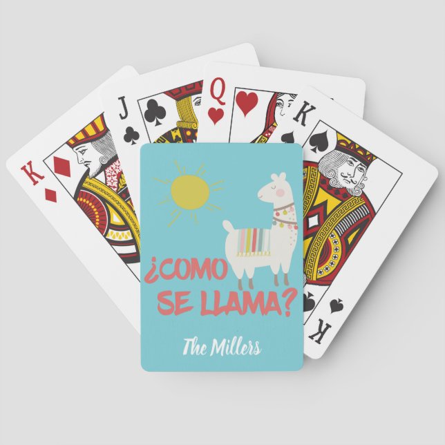 Jeu De Cartes Cartes de jeu espagnoles drôles de calembour de (dos)