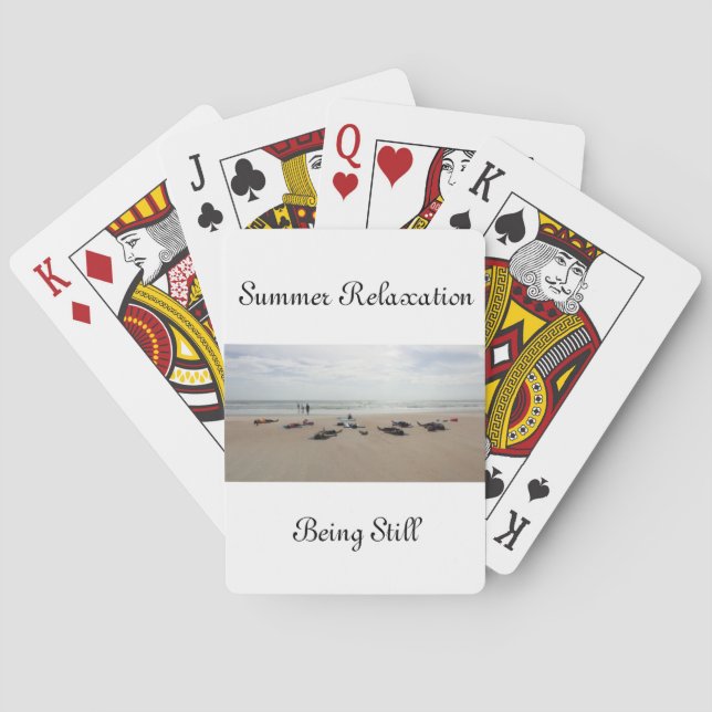 Jeu De Cartes Cartes de jeu estivales saisonnières (dos)