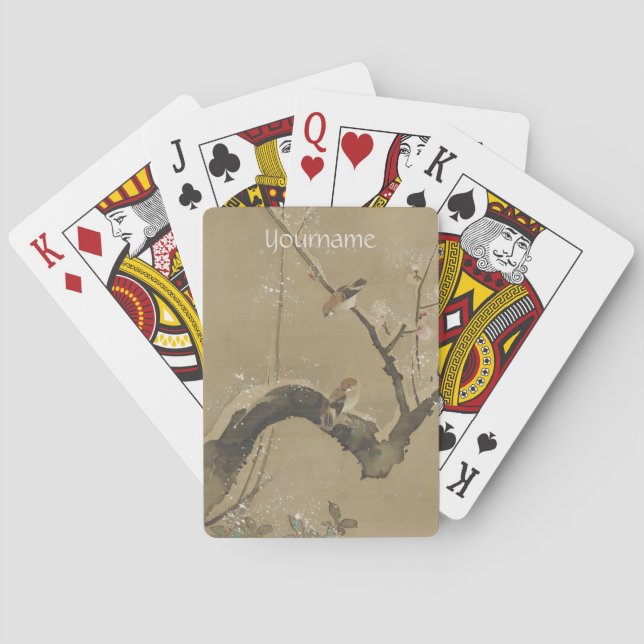 Jeu De Cartes Cartes de jeu faites sur commande d'art japonais (dos)