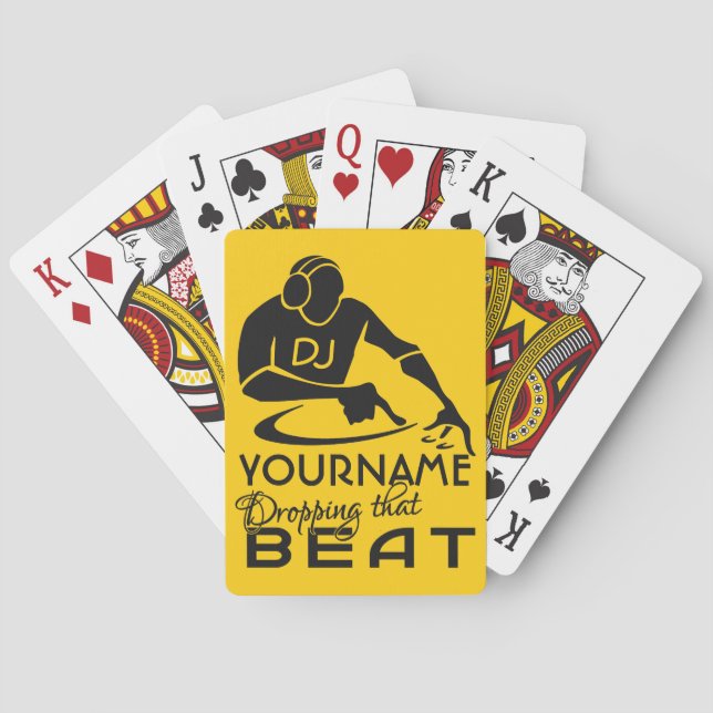 Jeu De Cartes Cartes de jeu faites sur commande du DJ (dos)