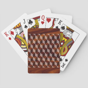 Jeu De Cartes Cartes de jeu - Faux bois incrusté