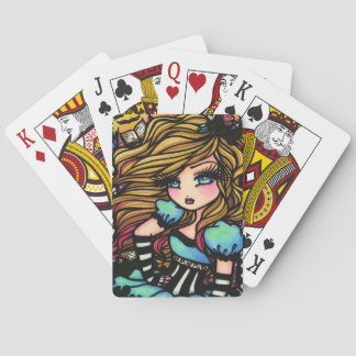 Jeu De Cartes Cartes de jeu féeriques d'art de fille de livre du