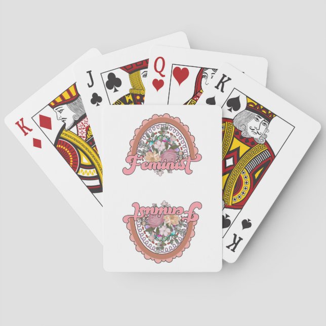 Jeu De Cartes Cartes de jeu féministes (dos)