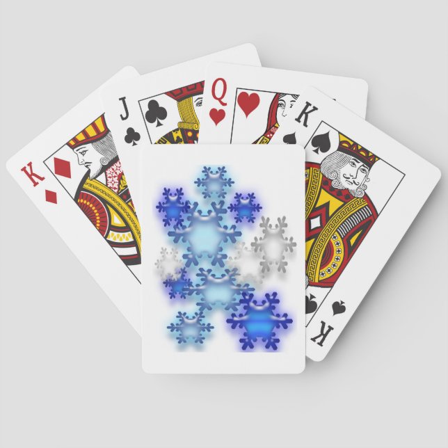 Jeu De Cartes Cartes de jeu - Flacons de neige en 3D (dos)