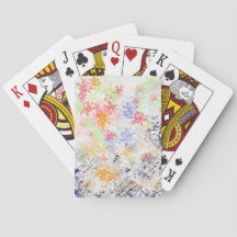 Cartes de jeu Floral cool