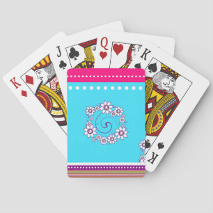 Jeu De Cartes Cartes de Jeu Florales Colorées