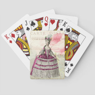 Jeu De Cartes Cartes de jeu françaises d'accent de Marie