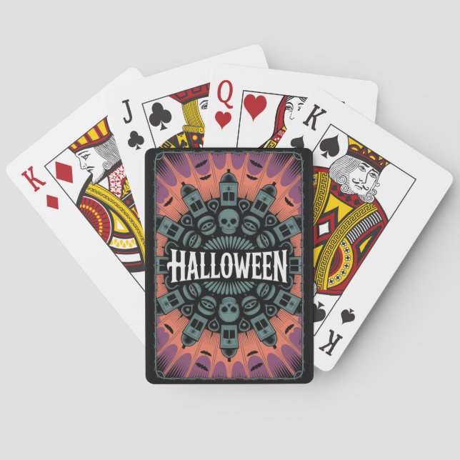 Jeu De Cartes Cartes de jeu Halloween 01 (dos)