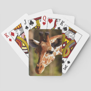 Jeu De Cartes Cartes de jeu heureuses de girafe