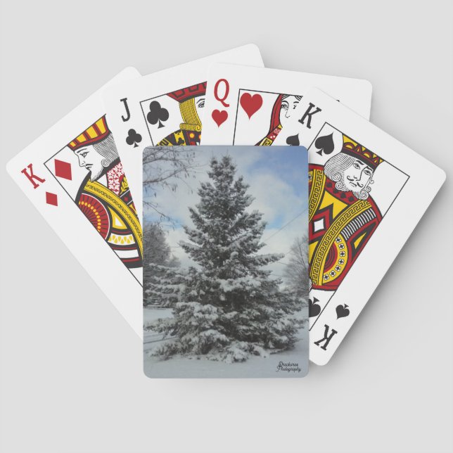 Jeu De Cartes Cartes de jeu hivernales (dos)